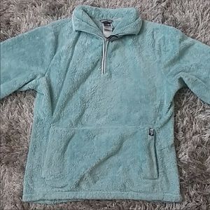 Blue north face 1/4 zip pullover